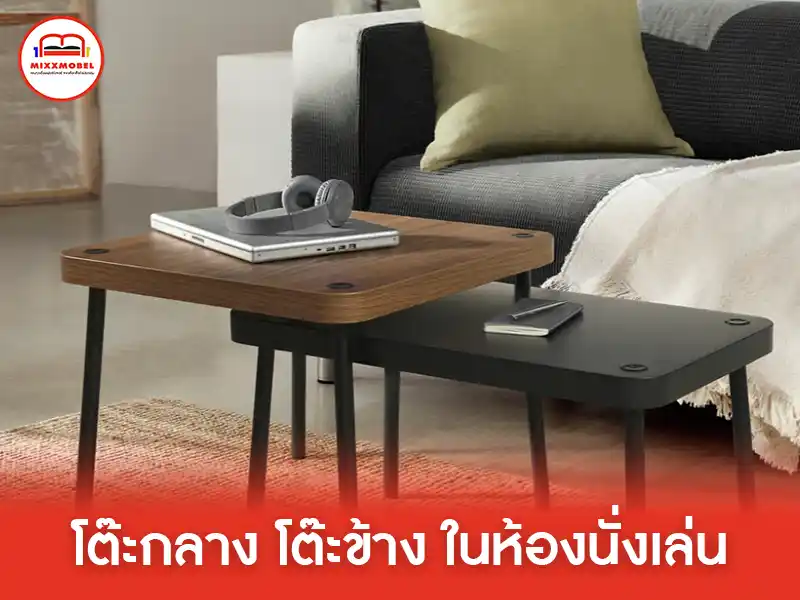 โต๊ะกลาง โต๊ะข้าง ในห้องนั่งเล่น